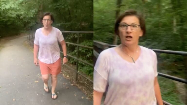 Virginia woman chases after Black man