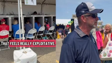Woman Left Terrified After FBI Collects Twins’ Fingerprints and Photos to Train AI at Ohio Festival: ‘That’s Hella Shady’ A picture at the Ohio festival.