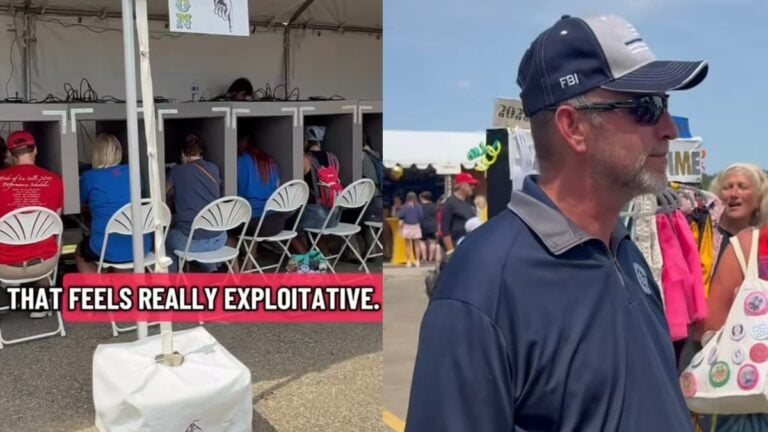 Woman Left Terrified After FBI Collects Twins’ Fingerprints and Photos to Train AI at Ohio Festival: ‘That’s Hella Shady’ A picture at the Ohio festival.