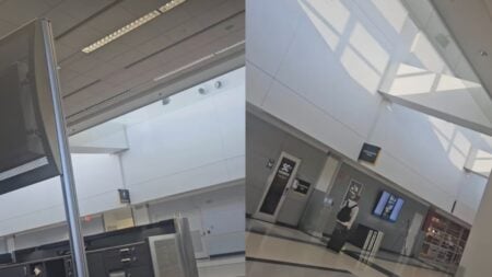 A picture inside the Pennsylvania airport.
