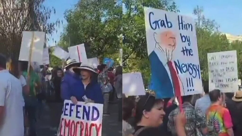 A picture of the Tennessee protest.