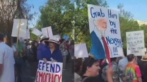 A picture of the Tennessee protest.