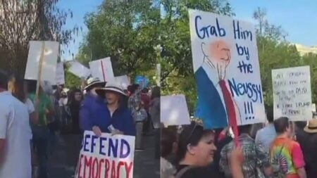 A picture of the Tennessee protest.