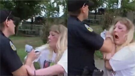 Drunk Tennessee woman tries to bite cop
