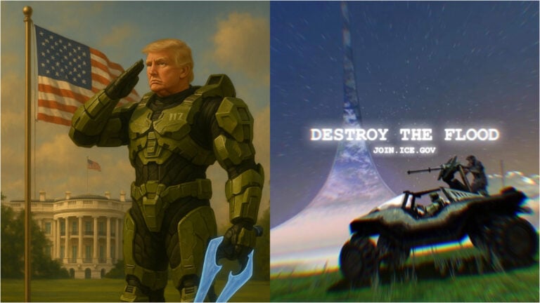 Gamers Roast Trump for Turning End of Console Wars Into ICE Ad With AI Fails: ‘You are the Covenant. Evil Theocratic Fascists’ Trump Halo ad for ICE