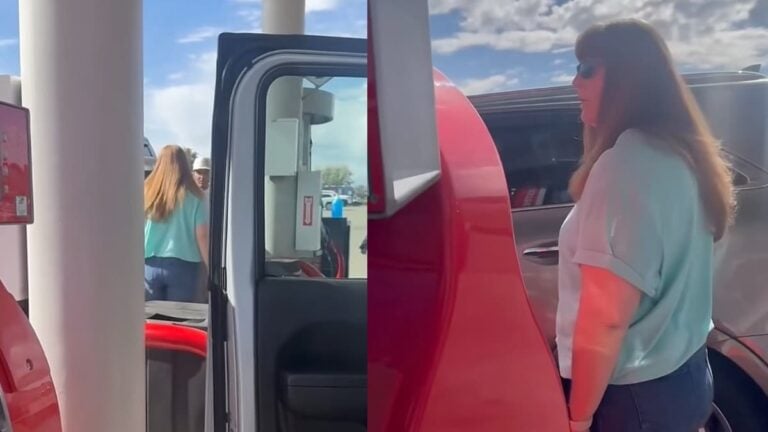 Deranged Colorado Karen Slams Man’s Car Door on Him Over Gas Pump Dispute: ‘That Was Assault!!!!’ A picture of the Colorado Karen.