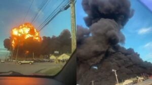 A picture of the Louisville crash.