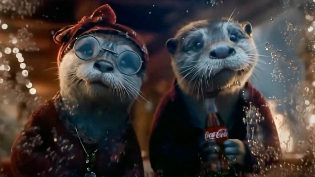 Coca-Cola Slammed For ‘Disgusting’ AI Christmas Ad: Fans Call To ‘Fire’ Employee Otters in Coca-Cola ad