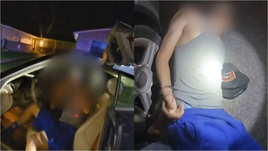 denver cop choke driver